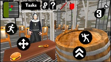 Neighbor Nun Scary Escape 3D - Level 3 - Gameplay