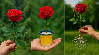 Just Rice! Rose suddenly grows 898 roots overnight and blooms like crazy