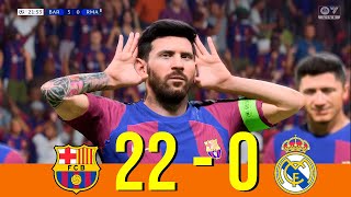 MESSI, NEYMAR, HAALAND, SALAH PLAYS TOGETHER FOR FC BARCELONA VS REAL MADRID FIFA 24 UCL FINAL