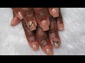 Nude Butterfly Acrylic Nails | Watch Me Work