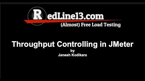 JMeter Throughput Controlling