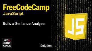 Build a Sentence Analyzer - FFC JavaScript Course