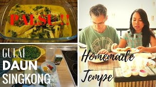 RESEP GULAI DAUN SINGKONG PALSU?!? | TRY MY HOMEMADE TEMPE // VLOG#8