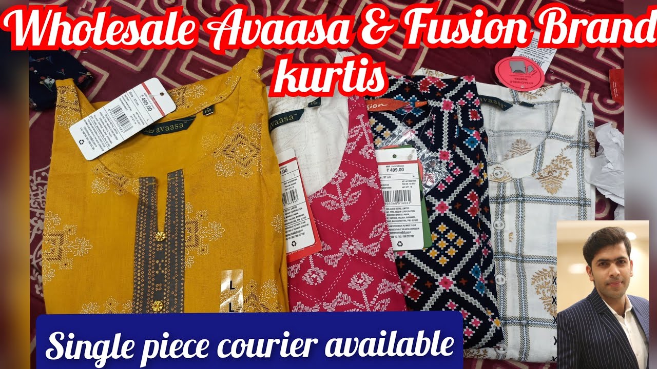 Cotton AVASA Women Branded Kurtis, Pattern : Printed, Packaging Type : Poly  Bag at Rs 215 / piece in Karnal