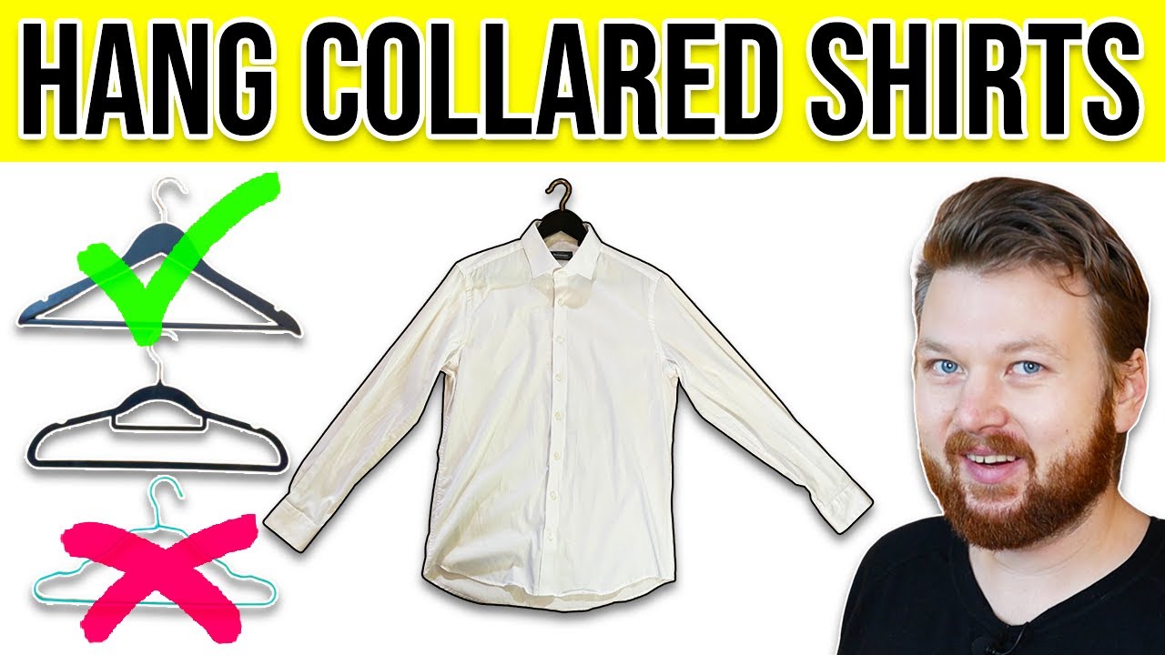 How to Hang Collared Shirts (and NOT Damage Them) 