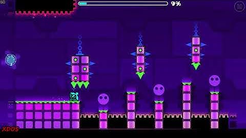 Geometry Dash SubZero - Nock EM - Level 2 (All Coins) XDOS GAMING