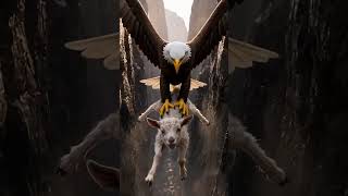 The hawk saved the baby goat #shorts #animation #3danimation