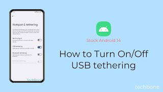 How to Turn On/Off USB tethering [Android 14] screenshot 5