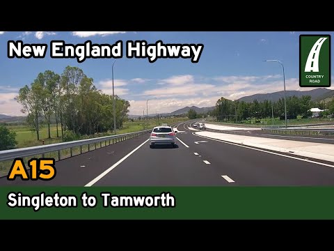Driving from Singleton to Tamworth on the New England Hwy [4K] - Hunter and New England NSW