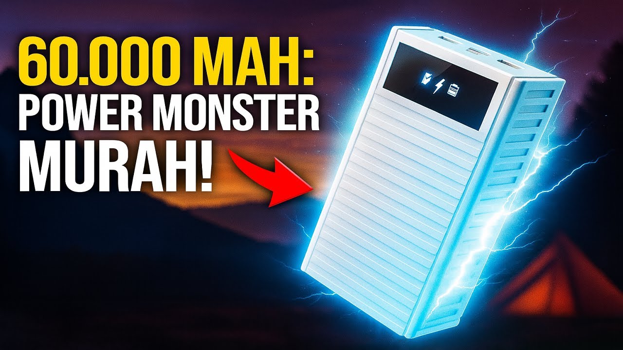 POWERBANK 60.000 mAh CUMA 200 RIBUAN? Review Jujur Lentiven!