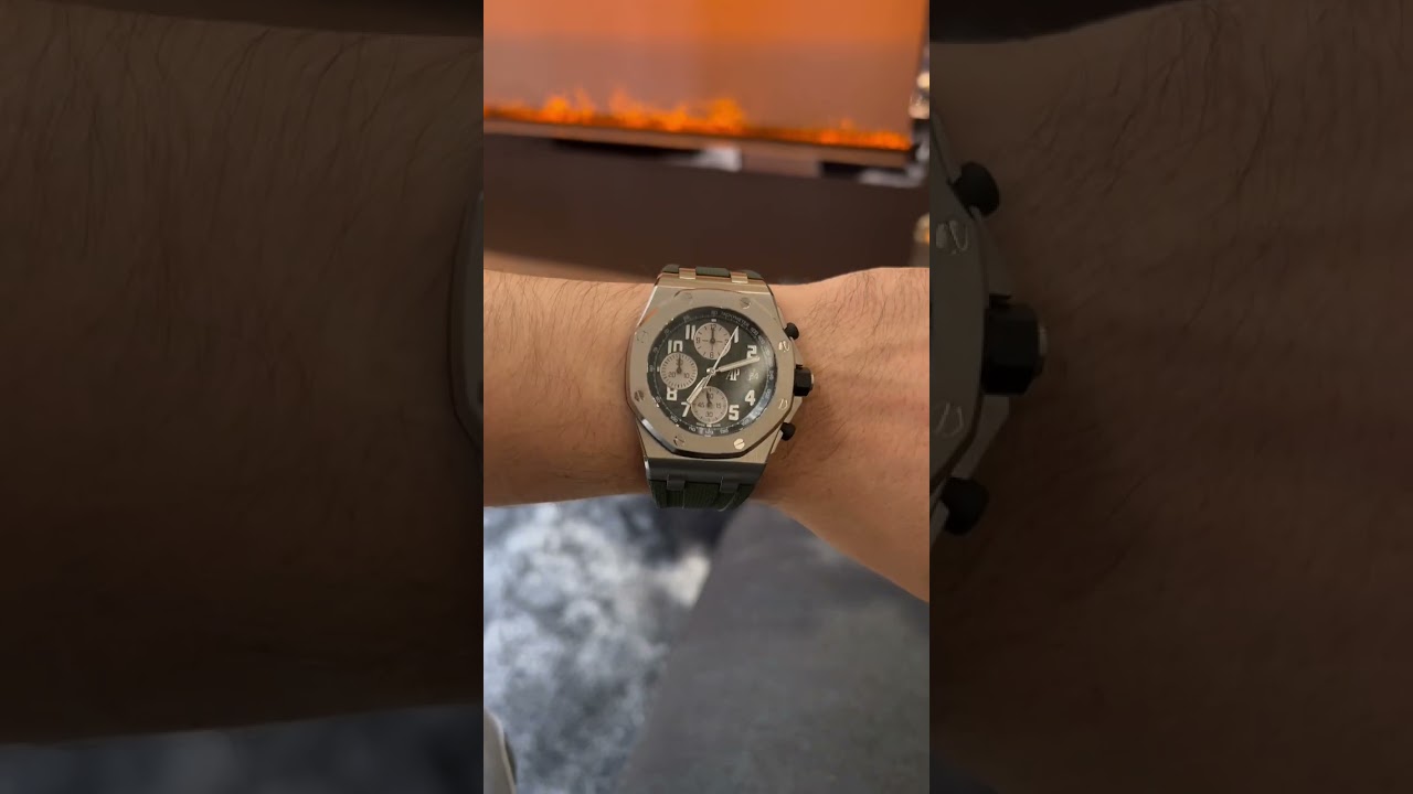 🔥green titanium Royal Oak Offshore🔥 26238TI