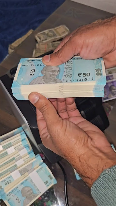 Counting 50-rupees Cash Currency 💸 😴 #shorts