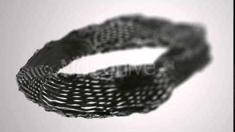 Animated Abstract 3d Torus of Particles, Defocused Bokeh Seamless Loop