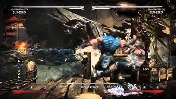 MKX : Sub Zero (Grandmaster) Clone shatter combos setups