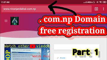 .com.np domain registration || How to get free domain name | lifetime domain | free webhosting DNS
