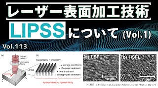 レーザー表面加工技術 LIPSSについて (Vol.1) │Vol.113