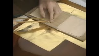 西陣織で使われる「引箔糸・本金糸」が出来上がるまで ｜ How to make real gold yarn~long ver.　Nishijin Okamoto