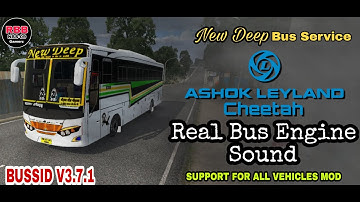 Ashok Leyland Cheetah Real Bus  Engine Sound Pack SUPPORT FOR ALL MOD BUSSID V3.7.1