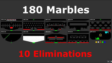 180 Marbles 10 Times Elimination Marble Race In Algodoo