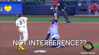 Aaron Judge blocks the ball with his hand sliding into 2nd base!! vs. Brewers screenshot 4