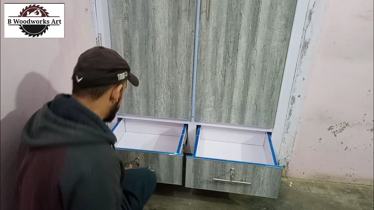 How To Make Wardrobe/UV High Glass Wardrobe/Wardrobe Design/diy design YouTube