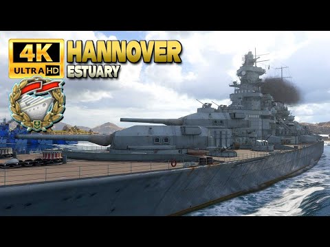 Видео: линкор Ганновер в ситуации 1 на 5 - World of Warships