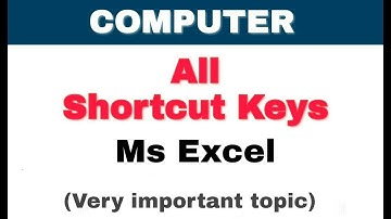 Part 29 I Ms Excel Shortcut Keys I IBPS I SBI I BANK I UPSSSC I COMPUTER OPERATOR I Highcourt I UPPC