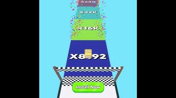 2048 cube run and merge game