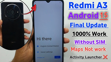 Redmi A3 Frp Bypass Android 15 || Redmi A3 Google Account Remove || Gmail Account Unlock 