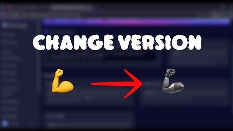 How to change server version in Elite Hosting