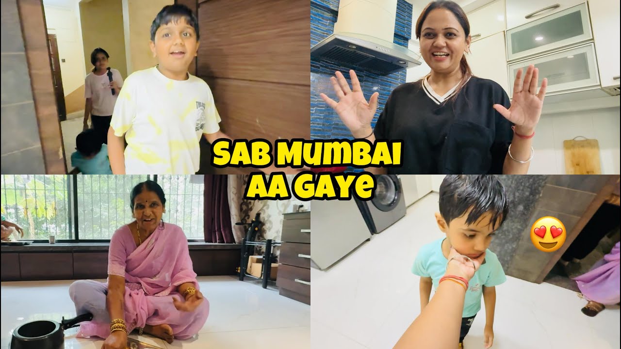 Aaj main Bahut Khush hu  Meri Puri Family Mumbai aa gai 😍Bindass Kavya Family Vlog