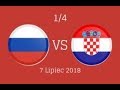 Rosja - Chorwacja 2-2 (3-4) && Wszystkie BRAMKI + KARNE 07/07/2018 (PL)