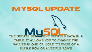 MySQL UPDATE Statement