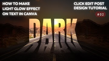 How to Make light glow effect on text in Canva (Step-by-Step Tutorial)