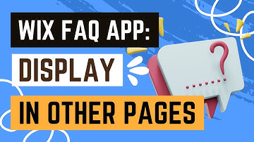 Wix FAQ App: How to Add the Wix FAQ App Across Multiple Pages