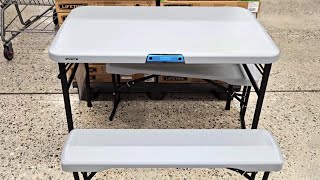 LIFETIME FOLDING PICNIC TABLE WITH BENCHES Shop with us at Walmart!!!