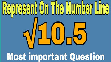 Represent Root 10.5 on the number line । Locate root 10.5 on the number line । √10.5 on number line