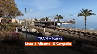 TRAM línea 3 Alicante - El Campello