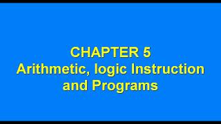 AVR by MAZIDI (CH5 Arithmetic, logic Instruction and Programs)