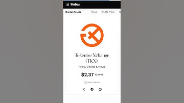 Tokenize Xchange (TKX) Price, Charts & News