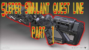 Sleeper Simulant Quest line Part 1!