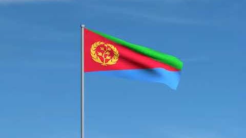 Eritrea flag waving