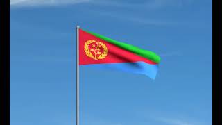 Eritrea flag waving