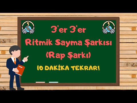 3er 3er Ritmik Sayma Şarkısı (Rap) | 100'e Kadar Üçer Üçer Ritmik Saymalar - Bol Tekrar