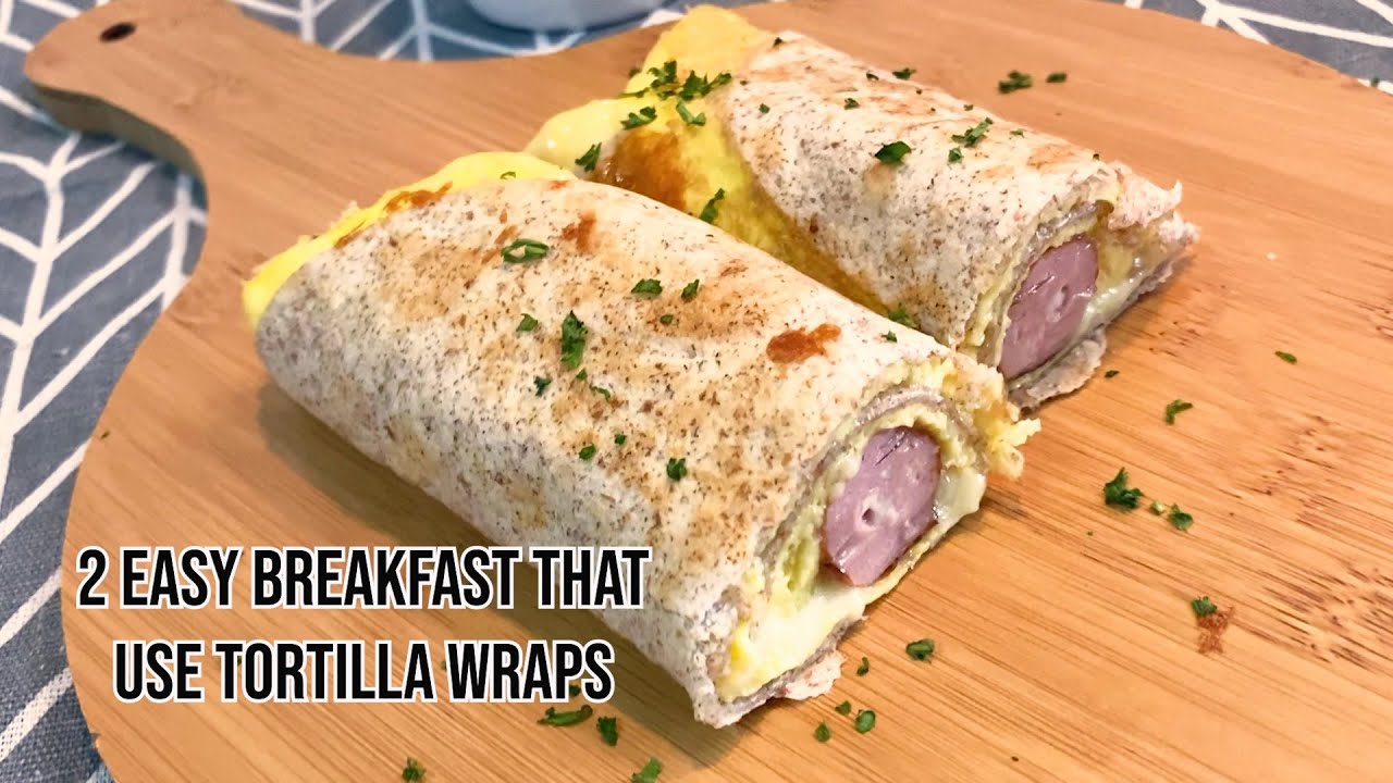 2 EASY BREAKFAST THAT USE TORTILLA WRAPS | EGG & HOT DOG TORTILLA WRAPS | EGG PIZZA BEEF PEPPERONI