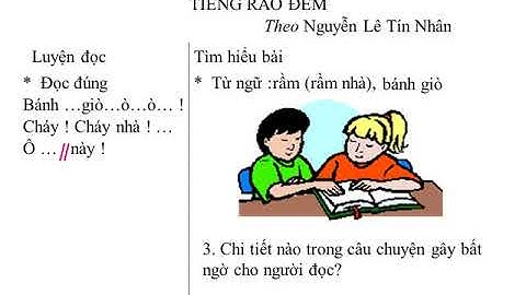 Tập đọc 5: Tiếng rao đêm