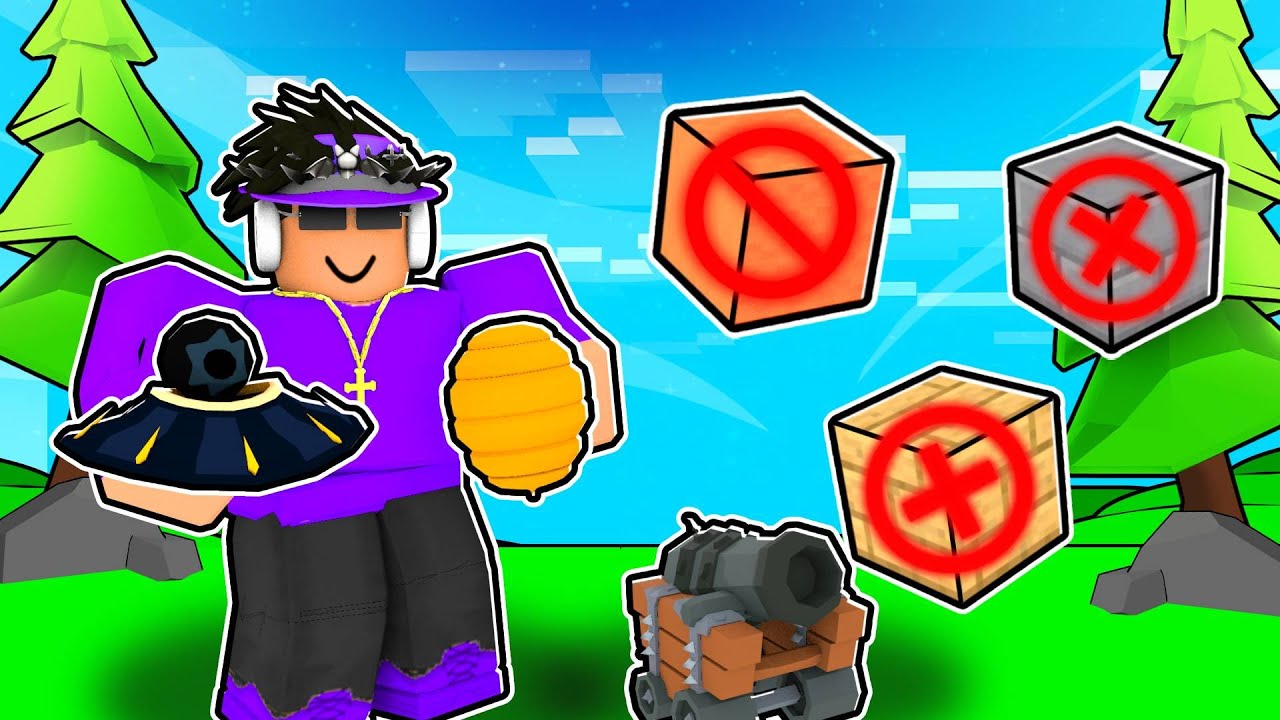 I Did The NO BLOCKS CHALLENGE In Roblox Bedwars...