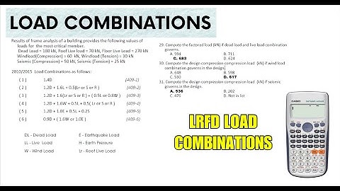 LRFD Load Combinations