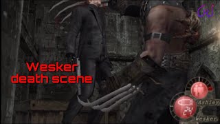 Resident Evil 4 Wesker death scene