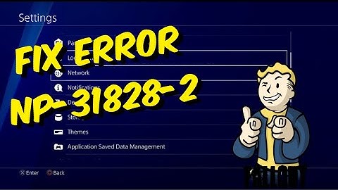 How To Fix PS4 Error NP-31828-2